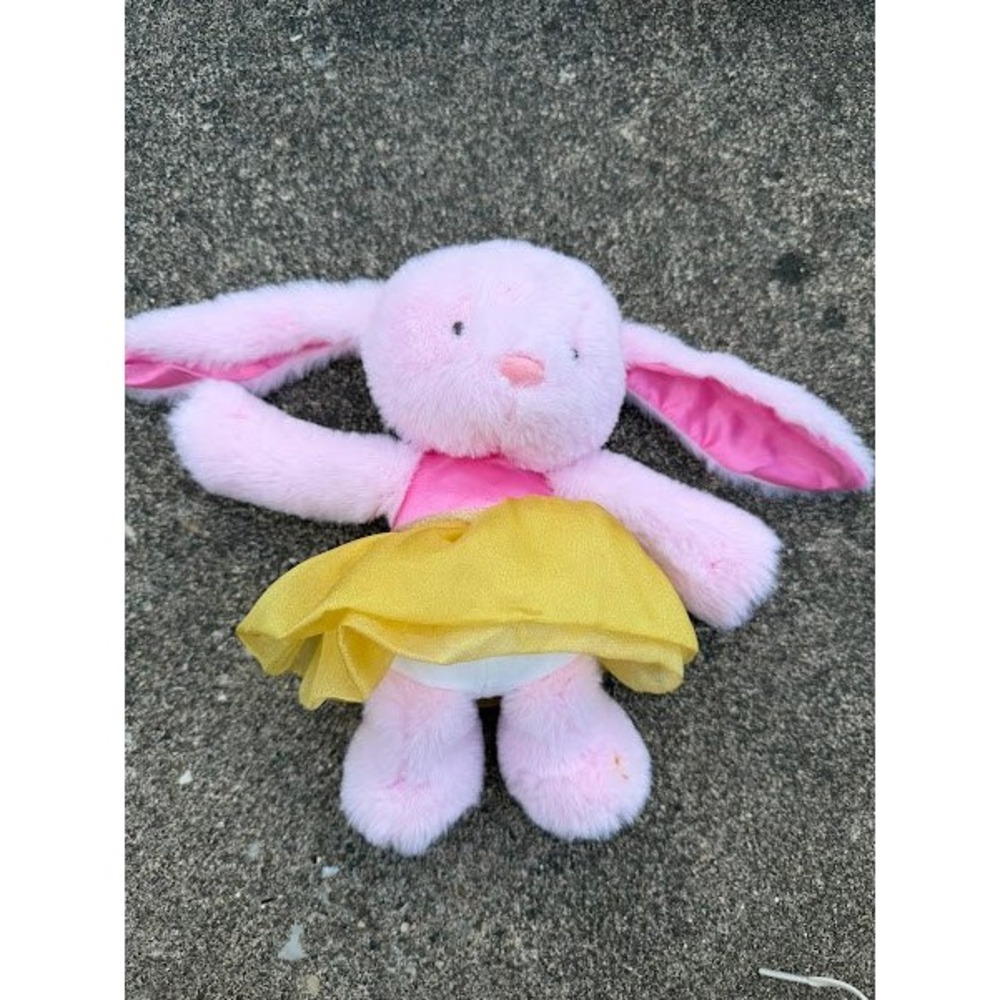 Demdaco Pink Ballerina Bunny Plush Stuffed Animal Yellow Tutu SKU 5004820271